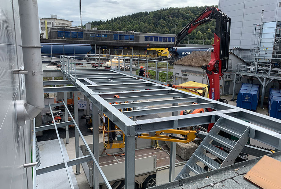 Stahlbau Produktionsanlage 1