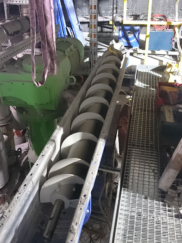 Industrielle Instandhaltung - Förderschnecke